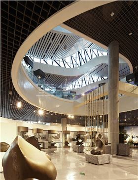 柳州奇石展覽館-鋁單板、條形鋁天花板、鋁格柵吊頂5