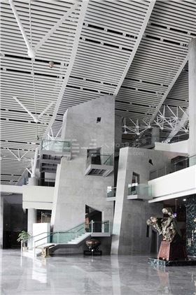 柳州奇石展覽館-鋁單板、條形鋁天花板、鋁格柵吊頂3